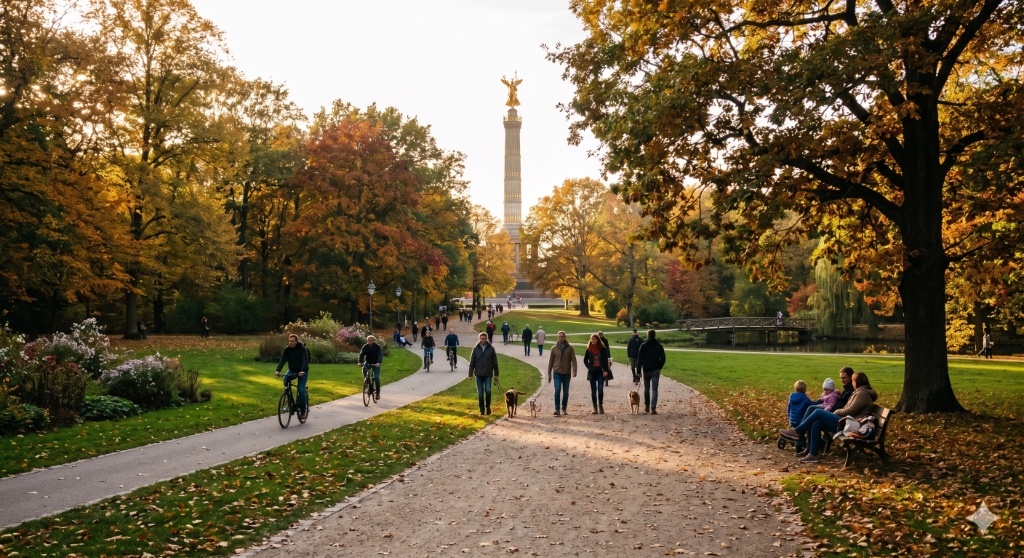 Relaxing in Tiergarten Park