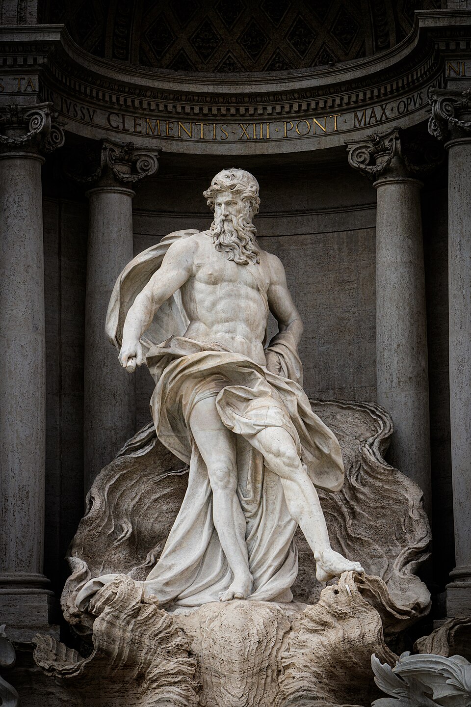 Trevi Fountain Evening Wish